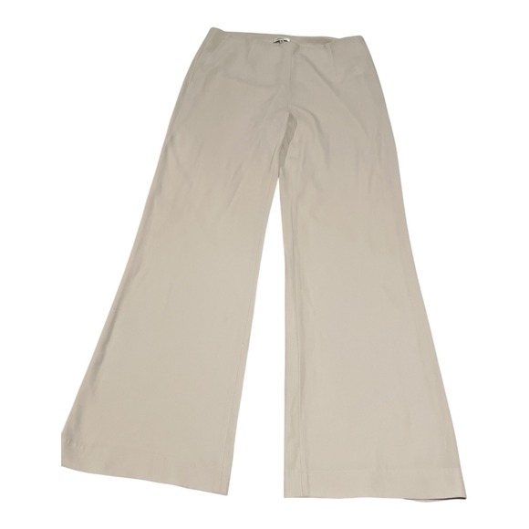 Babaton Aritzia Wide-Leg Dress Pants Cream Size 10 High-Rise - Picture 1 of 12